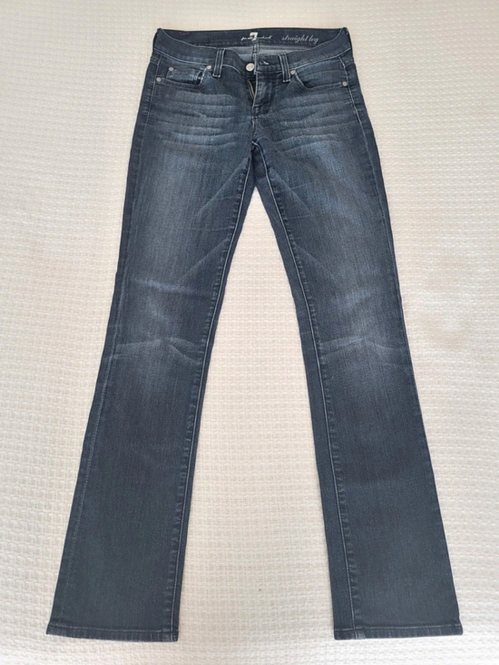 Seven for All Mankind Straight Leg Jeans Blue Waist 25